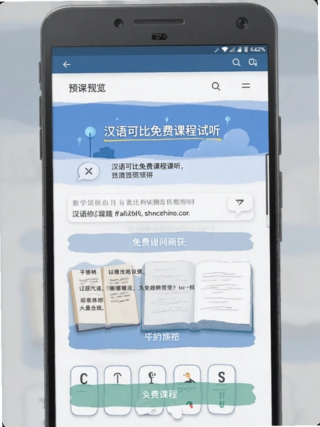 汉语可比免费课程试听页面预览图