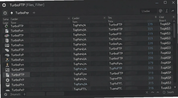 TurboFTP�ļ��б����˹���