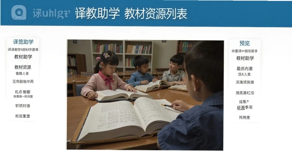 译教助学 教材资源列表 预览图