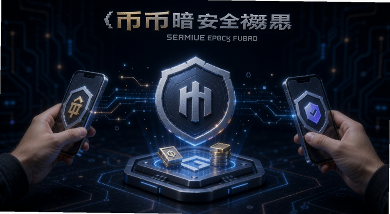 卖币币暗安全交易概念图