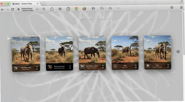Safari����� Cover Flow ���� ��ʷ��¼����Ч��