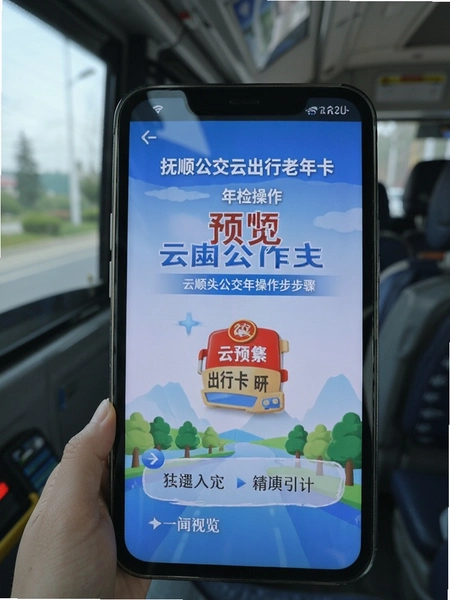 抚顺公交云出行老年卡年检操作步骤预览图