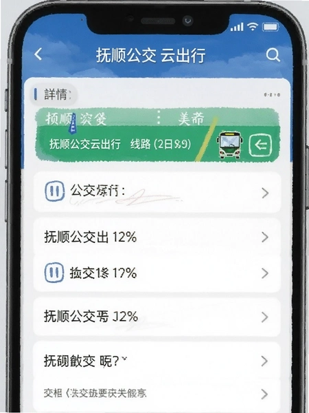 抚顺公交云出行线路详情页预览图