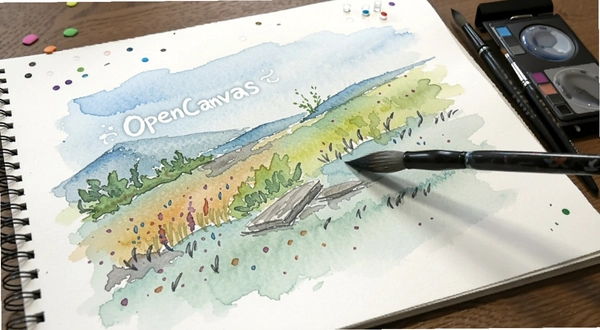 OpenCanvas ˮ�ʱ�ˢ �滭Ч��ͼ
