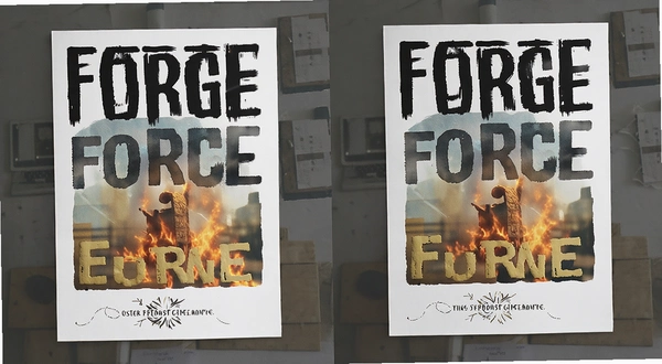 Poster Forgeƴ�Ӵ�ӡ��ƷչʾЧ��