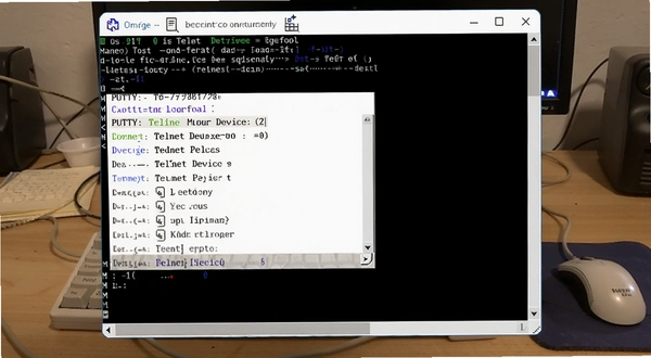PuTTY����Telnet�豸ʱ���ն˴��ڣ���ʾ���ò˵�