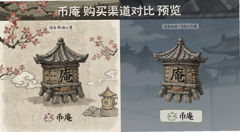 币庵购买渠道对比预览图