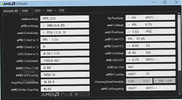 AMD CPUInfo��������ʾCPU������ͼ