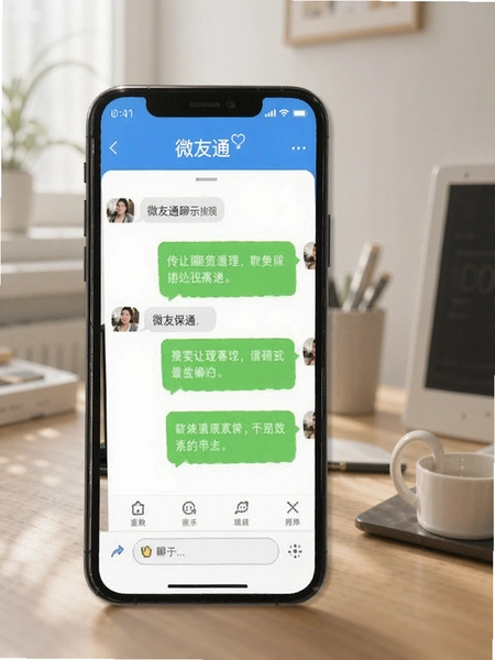 微友通聊天界面预览图