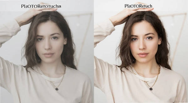 PhotoRetouch����Ч���Ա�ͼ