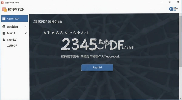 2345PDFת���� ת�����ܲ�������