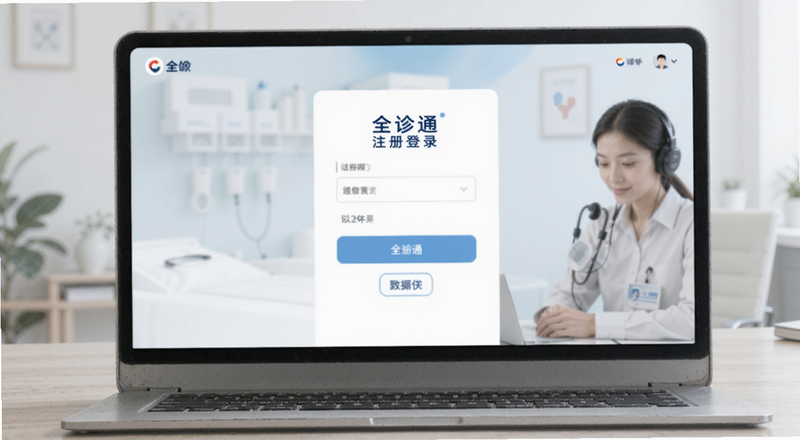 全诊通注册登录界面预览图