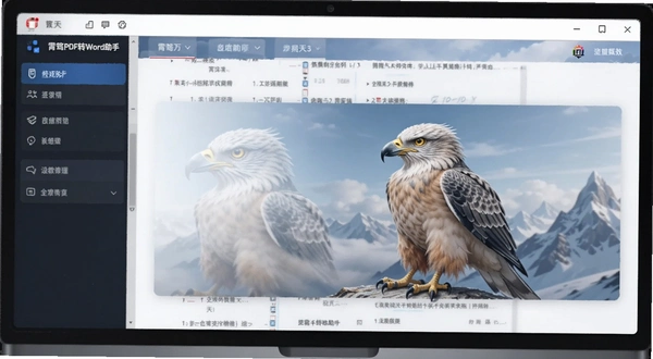 霄鹞PDF转Word助手功能界面展示