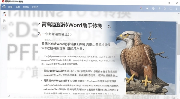 霄鹞PDF转Word助手转换效果截图