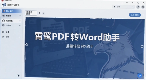 霄鹞PDF转Word助手批量转换界面