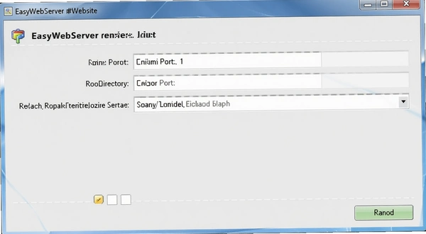 EasyWebServer��վ������ �����������ͼ�����Ĵ��ڲ��֣���ʾ�˿ں͸�Ŀ¼����