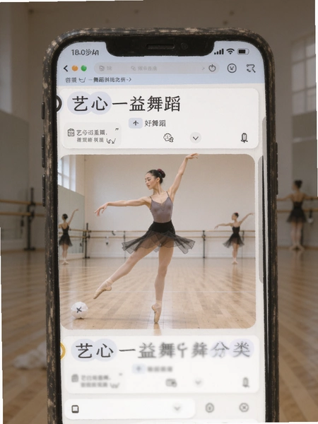 艺心一益舞蹈分类界面预览图