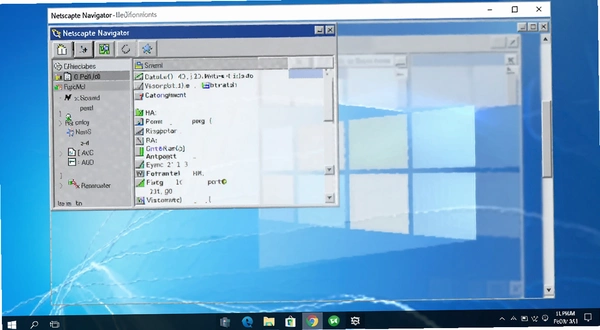Netscape Navigator��Windows11���н�ͼ