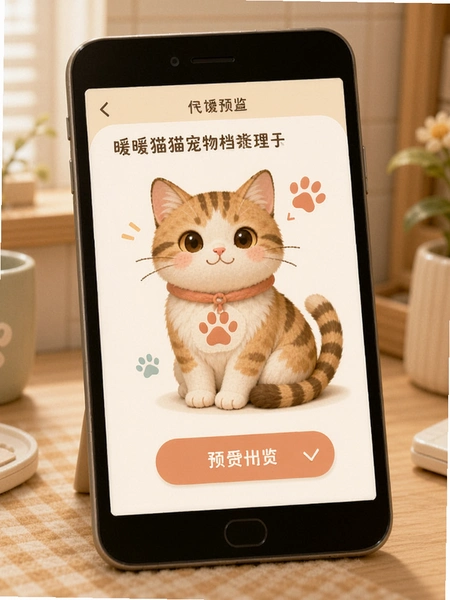 暖暖猫猫宠物档案管理功能预览