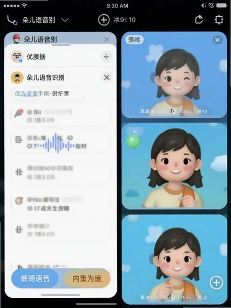 朵儿语音识别界面操作预览图