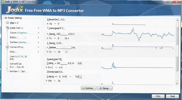 Jodix Free WMA to MP3 Converter转换设置界面截图