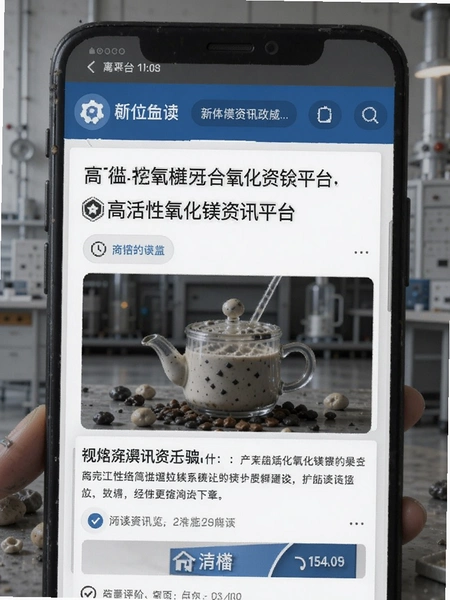 高活性氧化镁资讯平台文章阅读界面预览图