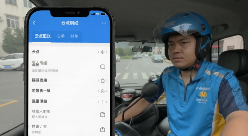 云点配送骑手端收入明细截图预览图