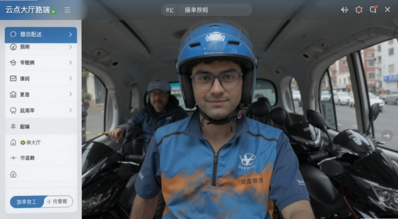 云点配送骑手端接单大厅界面截图预览图