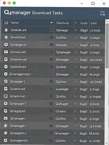 Qmanager下载任务管理列表截图
