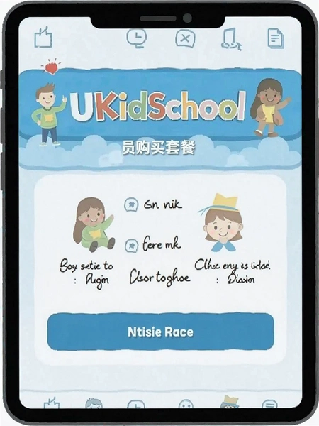 UKidSchoolӢ���Ա�����ײ�ѡ�����Ԥ��ͼ