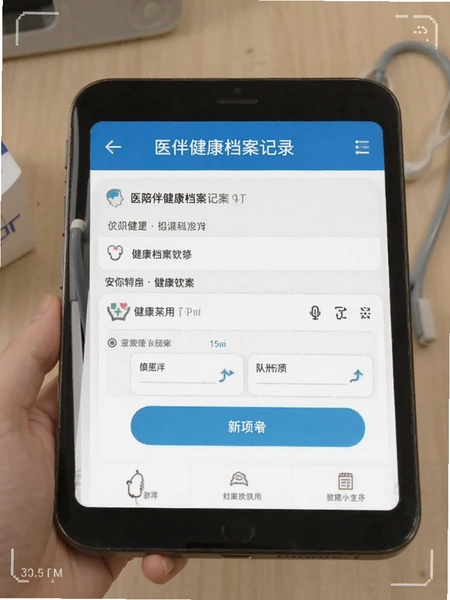 医陪伴健康档案记录操作截图