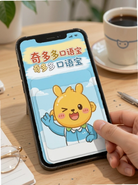 奇多多口语宝生词卡片功能展示