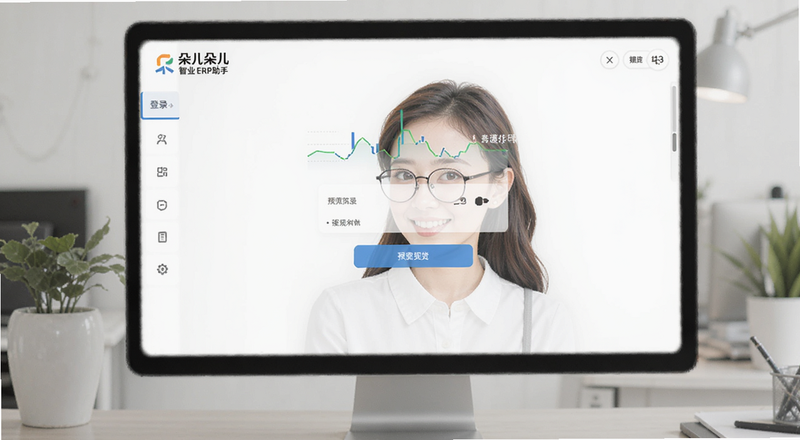 朵儿朵儿智业ERP助手登录界面预览图