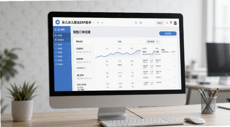 朵儿朵儿智业ERP助手销售订单创建页面预览图