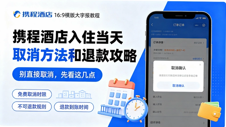 携程酒店入住当天想取消被拒绝?看看你是不是踩了这个坑截图 携程酒店入住当天想取消被拒绝?看看你是不是踩了这个坑截图