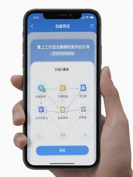 掌上工作流无障碍权限开启引导界面预览图