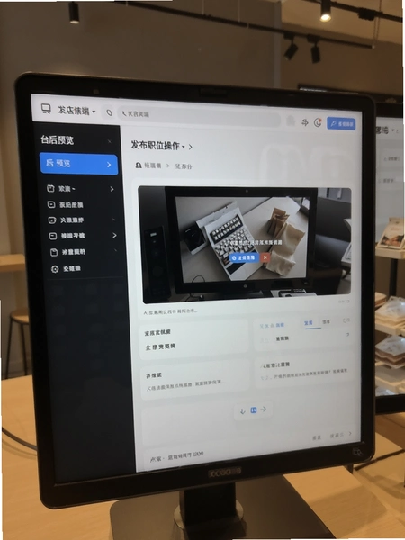 门店端发布职位操作后台预览