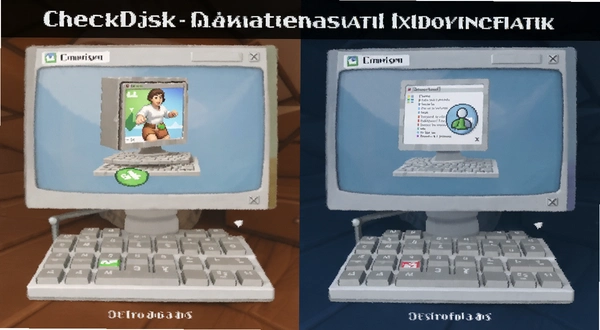 CheckDisk ���̽���״̬�Ա�ʾ��ͼ