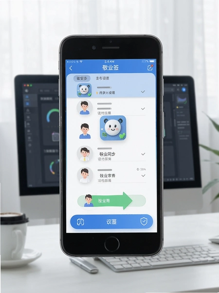 ��ҵǩ���豸ͬ��ʾ��ͼ