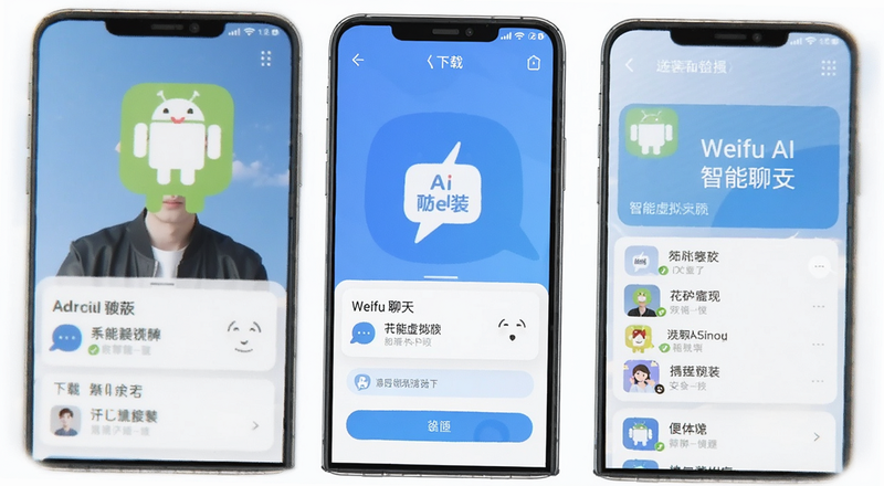 Weifu AI智能虚拟聊天安卓版下载安装界面预览图