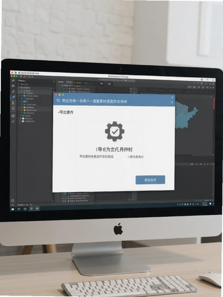 导出素材操作完成界面预览图
