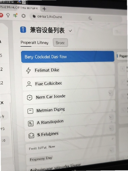 兼容设备列表页面预览图