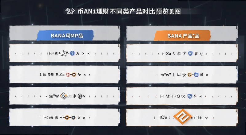 币安理财不同类型产品对比预览图