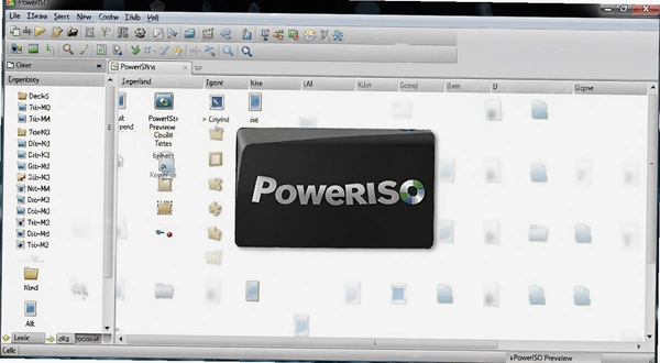 PowerISO �������ͼ����ʾ���������ļ��б���alt=PowerISO Ԥ��ͼ