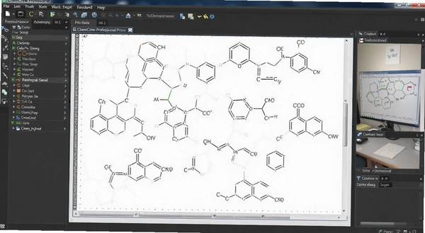 ChemDraw Professional化学结构绘制界面