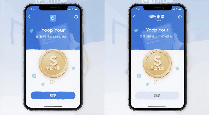 理财币岸手机操作界面预览图