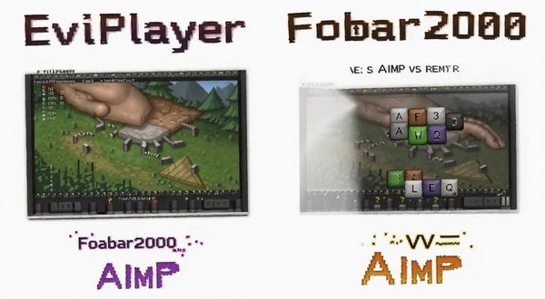 EvilPlayer Foobar2000 AIMP �Ա�