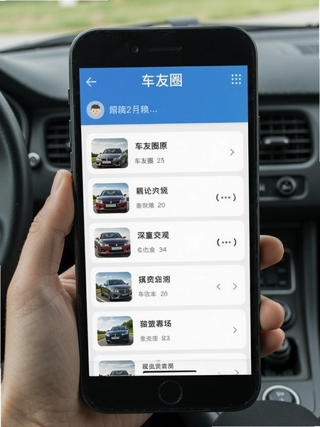 车友圈交流界面预览图
