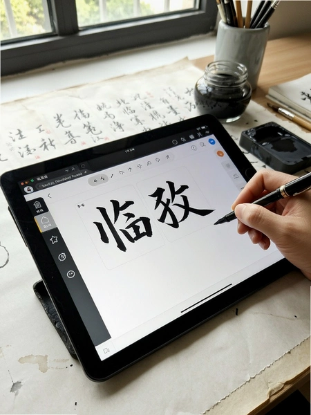 硬笔临帖练习界面预览图