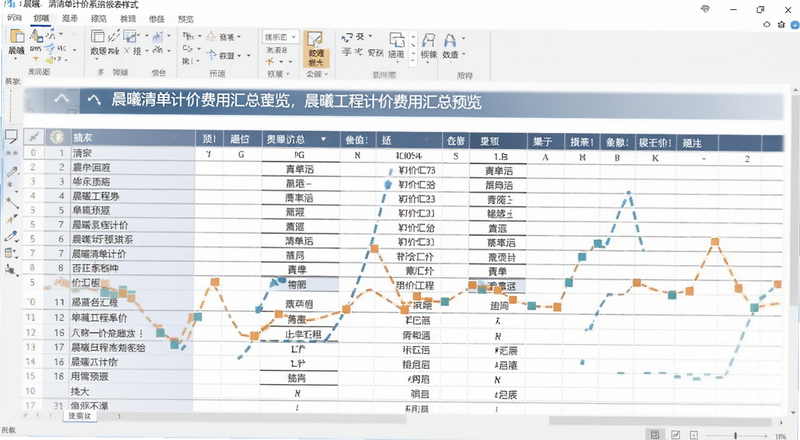 晨曦工程计价系统报表样式|晨曦清单计价费用汇总预览图
